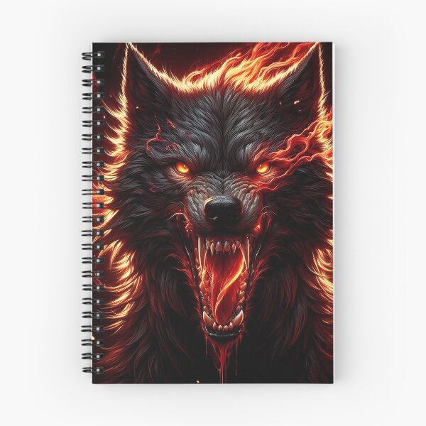 Item preview, Wild Fire Wolf designed and sold by GalleryBrisArt.
