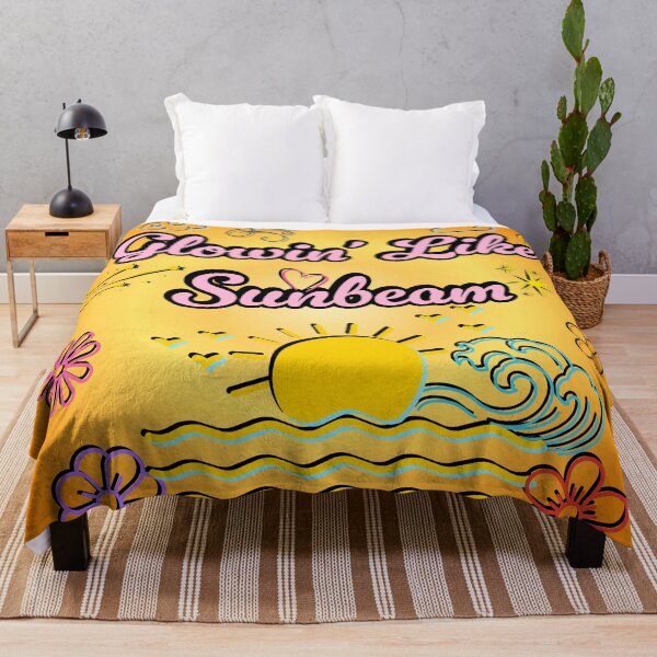 Item preview, Glowin’ Like Sunbeam – Retro 70s Aesthetic Sunshine Quote | Positive Vibes Graphic Design designed and sold by Pink Space Studio.