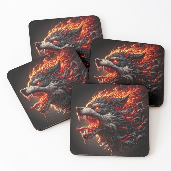 Item preview, Wild Fire Wolf designed and sold by GalleryBrisArt.