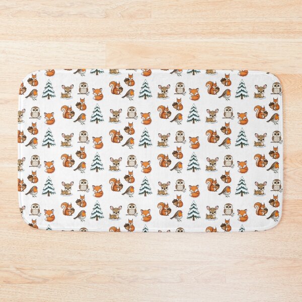 Item preview, Cute Winter Forest Animals Set | Hand-Drawn Christmas Holiday Illustration designed and sold by ebocraft.