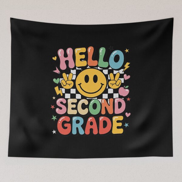 Item preview, Hello Second Grade 2nd Grade Teacher Kids Back to School designed and sold by HaileyRobel.