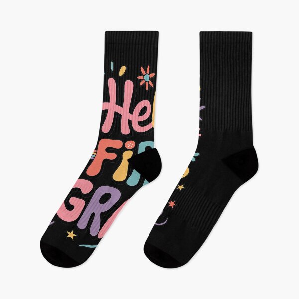 Item preview, Hello First Grade 1st Day Back To School Teachers Girls Kids designed and sold by MinaReinger.