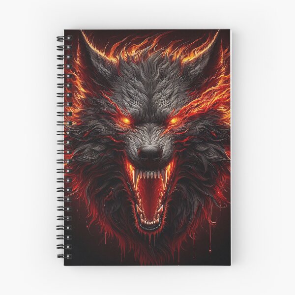 Item preview, Wild Fire Wolf designed and sold by GalleryBrisArt.