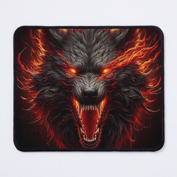 Item preview, Wild Fire Wolf designed and sold by GalleryBrisArt.