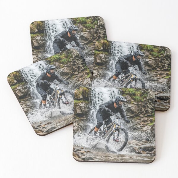 Item preview, Navigating through a stream with cascading water. designed and sold by Hinson MTB Visuals.