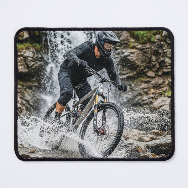 Item preview, Navigating through a stream with cascading water. designed and sold by Hinson MTB Visuals.