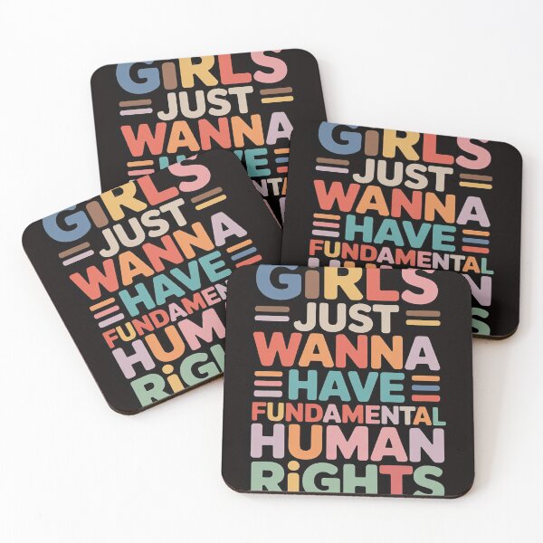 Item preview, Girls Just Want to Have Fundamental Human Rights Feminist designed and sold by MelSurf.