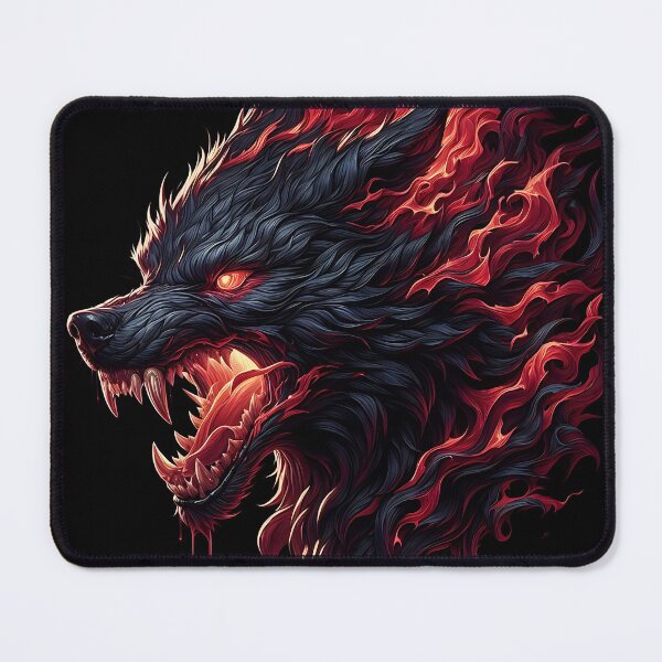 Item preview, Wild Fire Wolf designed and sold by GalleryBrisArt.