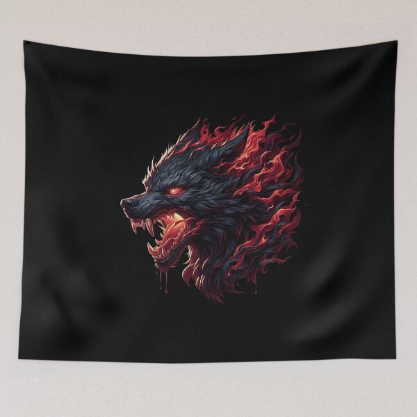 Item preview, Wild Fire Wolf designed and sold by GalleryBrisArt.