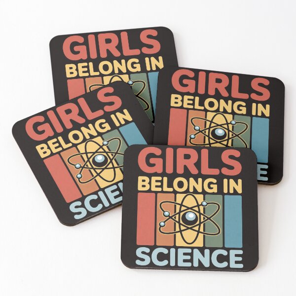 Item preview, Girls Belong In Science for Girls In STEM and Feminist Women designed and sold by MelSurf.
