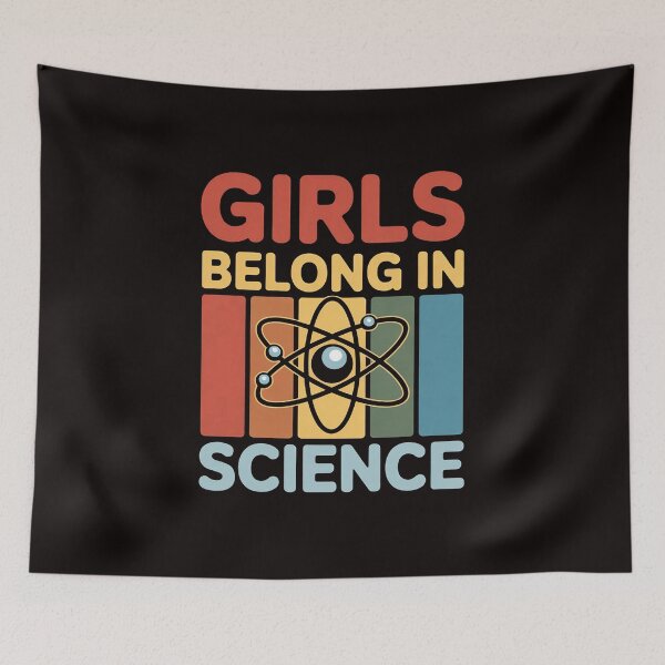 Item preview, Girls Belong In Science for Girls In STEM and Feminist Women designed and sold by MelSurf.
