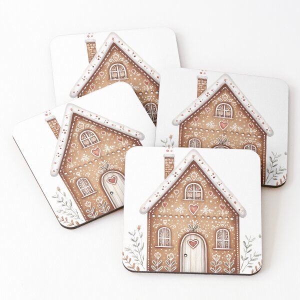 Item preview, Whimsical Watercolor Gingerbread House designed and sold by Boddicca.