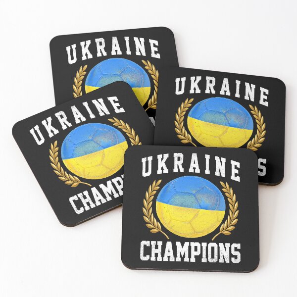 Item preview, SOCCER BALL FLAG CHAMPIONS - UKRAINE - Fans and Teams for Men and Women T-shirt designed and sold by wallsandpatts.