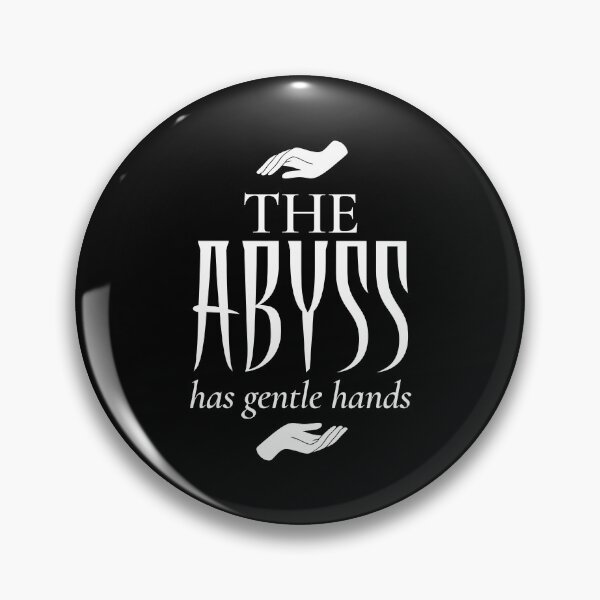 Item preview, Dark Aesthetic Quote – The Abyss Has Gentle Hands designed and sold by EternalVeil Studio.