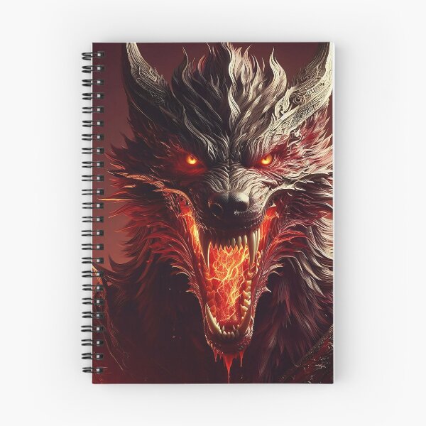 Item preview, Wild Fire Wolf designed and sold by GalleryBrisArt.
