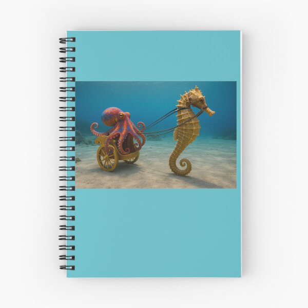 Item preview, Octopus in Roman Chariot Pulled by Seahorse designed and sold by Tridentulus.