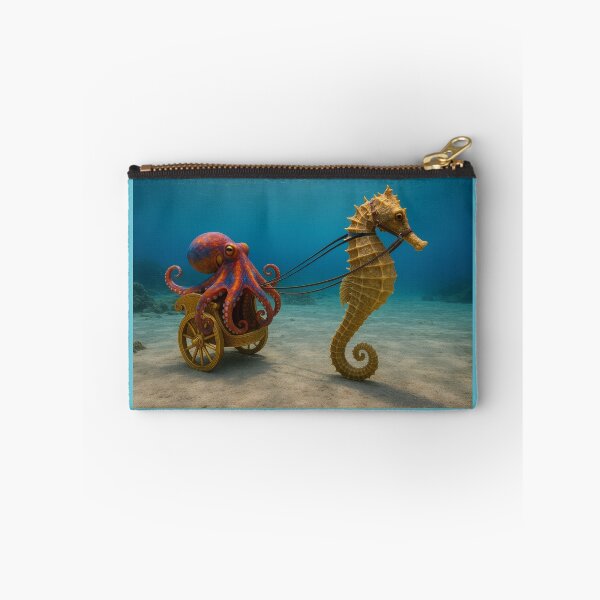 Item preview, Octopus in Roman Chariot Pulled by Seahorse designed and sold by Tridentulus.