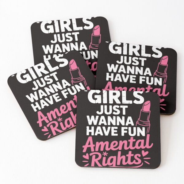 Item preview, Feminist Lipstick Girls Just Wanna Have Fundamental Rights designed and sold by MelSurf.