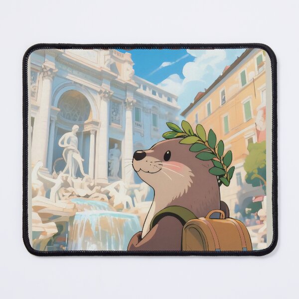 Item preview, Cute otter in Fontana di Trevi Rome designed and sold by Aguilar Trips.
