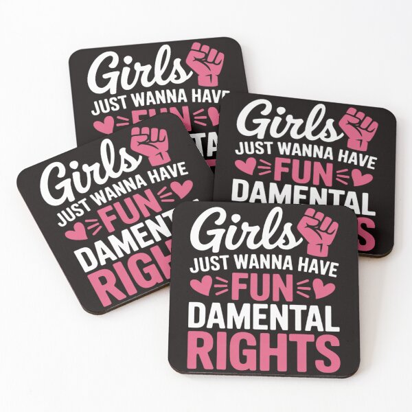 Item preview, Feminist Girls Just Wanna Have Fundamental Rights designed and sold by MelSurf.
