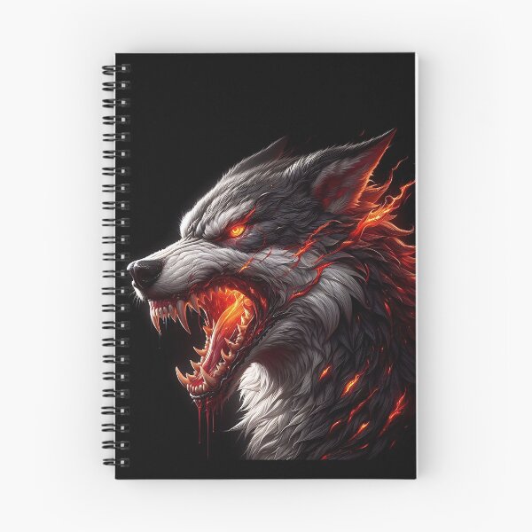 Item preview, Wild Fire Wolf designed and sold by GalleryBrisArt.