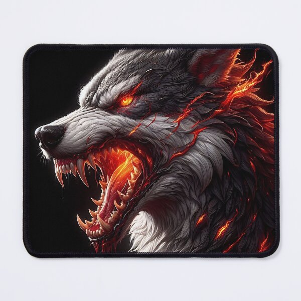 Item preview, Wild Fire Wolf designed and sold by GalleryBrisArt.