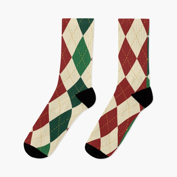 Item preview, Red and Green Argyle Pattern designed and sold by Tamas Das.
