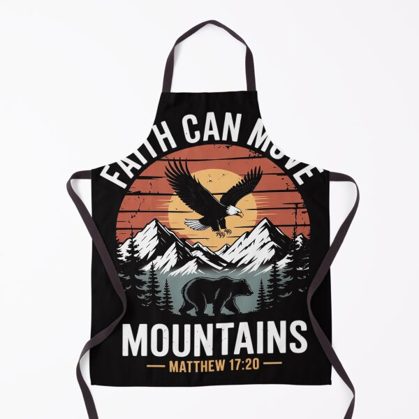 Item preview, Faith Can Move Mountains Sunset Bible Verse Christian designed and sold by MuteElevent.