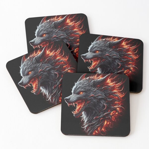 Item preview, Wild Fire Wolf designed and sold by GalleryBrisArt.