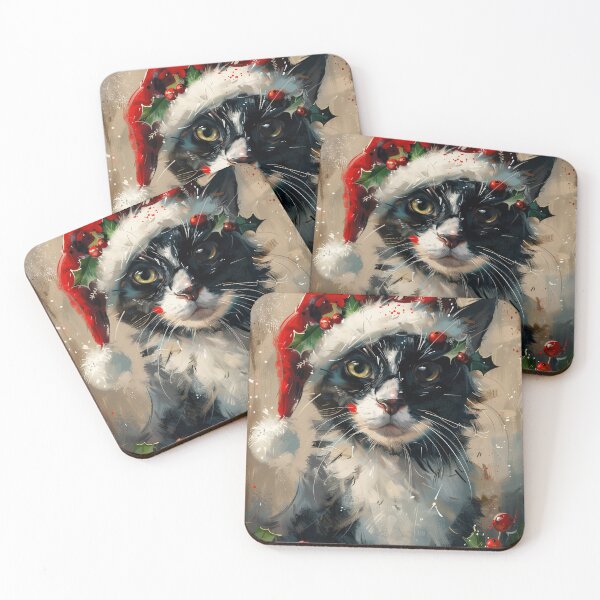 Item preview, Holly Jolly Whiskers designed and sold by ArgentoArt.