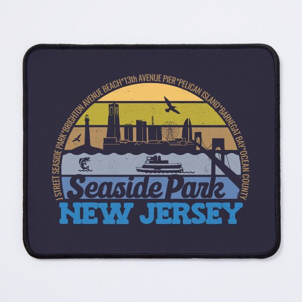 Item preview, Seaside Park New Jersey Sunset Retro Vintage Local Pride Logo designed and sold by CRHPOD20.