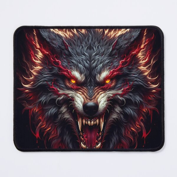 Item preview, Wild Fire Wolf designed and sold by GalleryBrisArt.