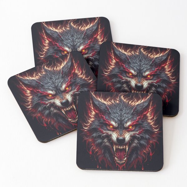 Item preview, Wild Fire Wolf designed and sold by GalleryBrisArt.