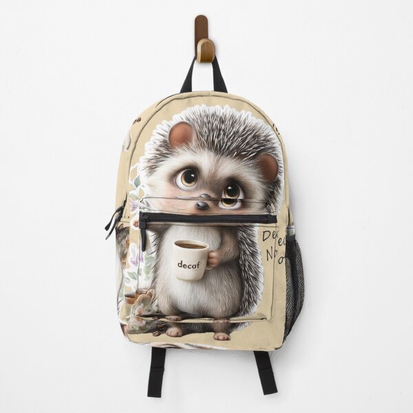 Item preview, Cute Hedgehog Coffee – Decaf? Nope designed and sold by PaintbrushPlace.