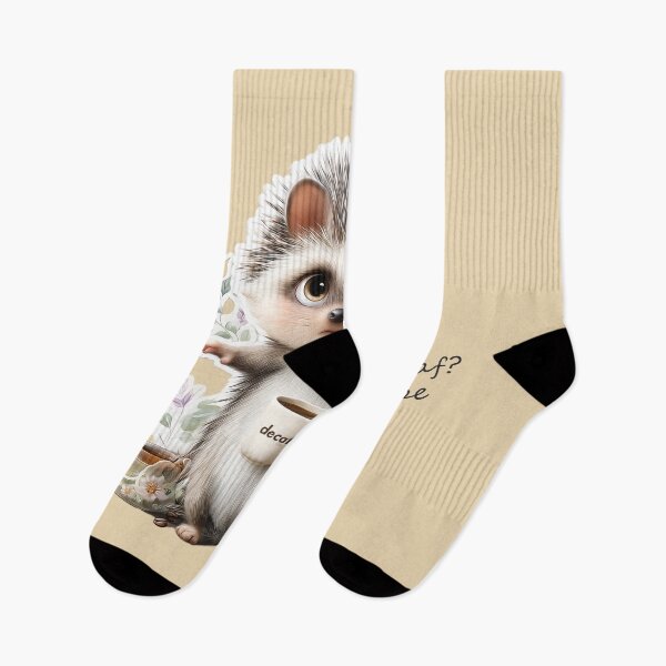 Item preview, Cute Hedgehog Coffee – Decaf? Nope designed and sold by PaintbrushPlace.