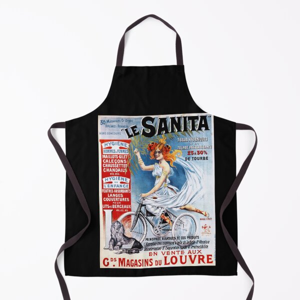 Item preview, Vintage Art Nouveau Poster | Le Sanita Hygienic Fabrics | Feminist Bicycle Art | 19th Century French Advertisement & Decor designed and sold by artofuniverse.