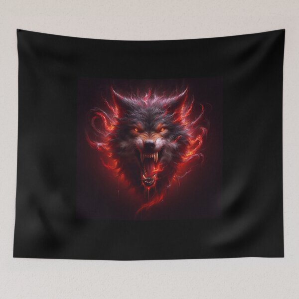 Item preview, Wild Fire Wolf designed and sold by GalleryBrisArt.