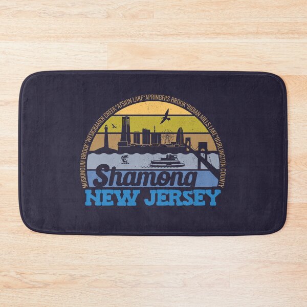 Artikelvorschau, Shamong New Jersey Sunset Retro Vintage Lokalstolz Logo entworfen und verkauft von CRHPOD20.