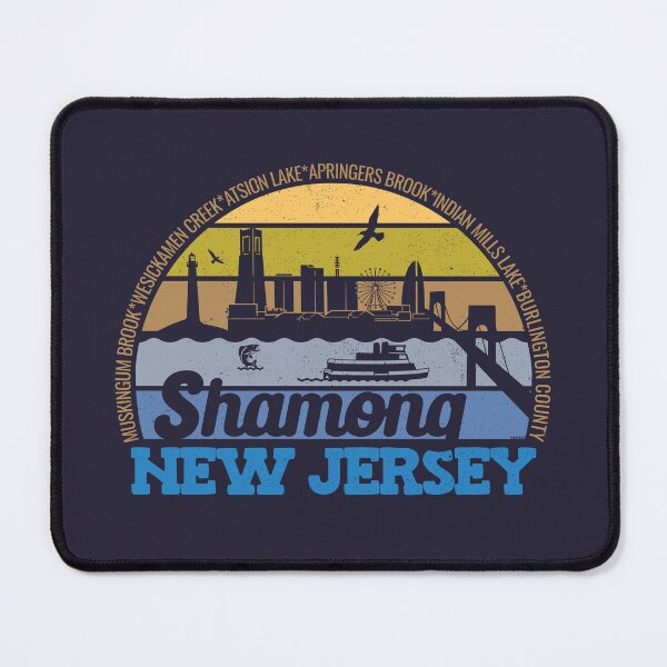 Item preview, Shamong New Jersey Sunset Retro Vintage Local Pride Logo designed and sold by CRHPOD20.