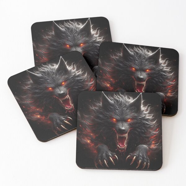 Item preview, Wild Fire Wolf designed and sold by GalleryBrisArt.