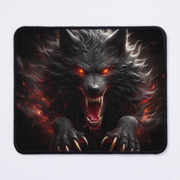 Item preview, Wild Fire Wolf designed and sold by GalleryBrisArt.