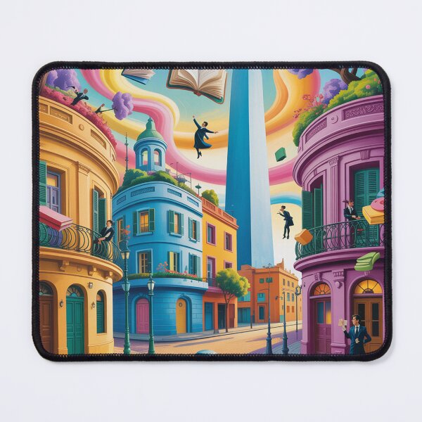 Item preview, A surrealist urban landscape of Buenos Aires. designed and sold by Lilashakti ⭐️ ⭐️ ⭐️ ⭐️ ⭐️.