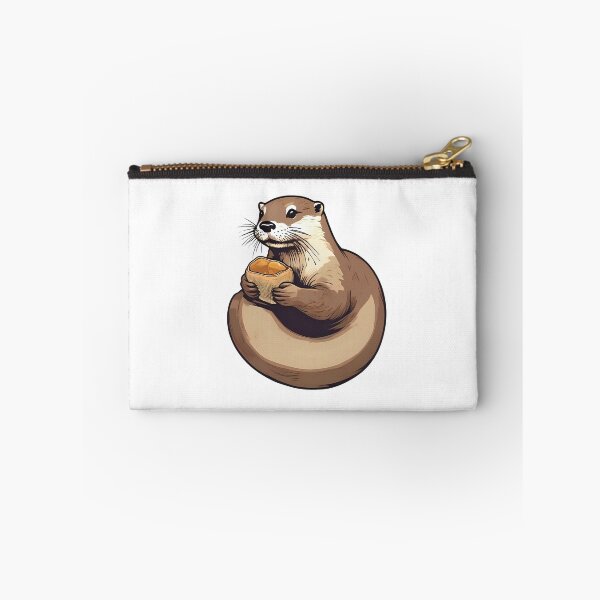 Item preview, Adorable Cartoon Otter Holding a Shell designed and sold by flagshiptee.