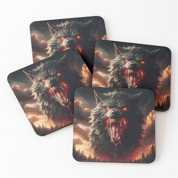 Item preview, Wild Fire Wolf designed and sold by GalleryBrisArt.