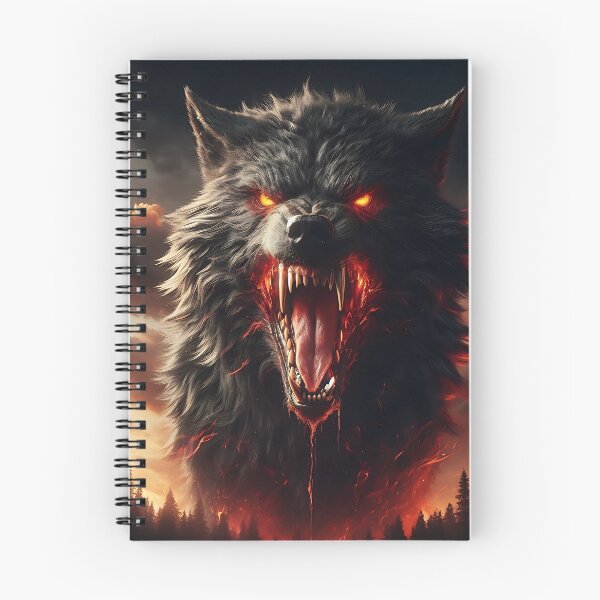 Item preview, Wild Fire Wolf designed and sold by GalleryBrisArt.