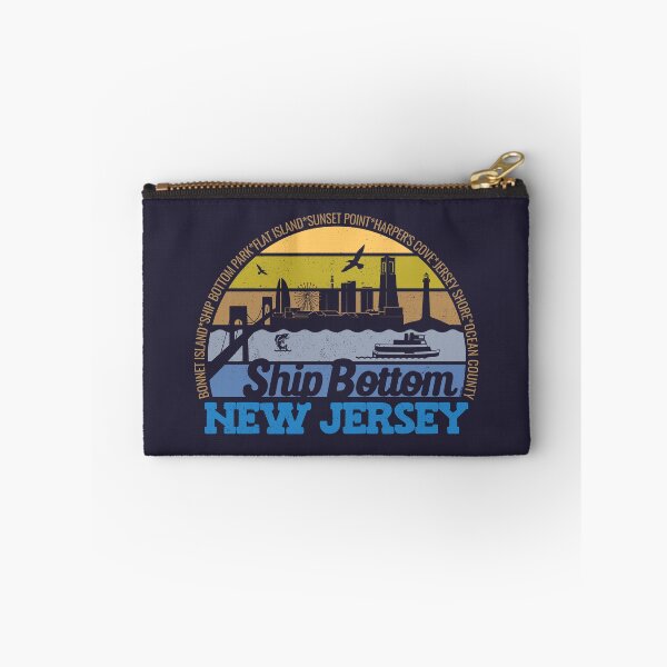 Item preview, Ship Bottom New Jersey Sunset Retro Vintage Local Pride Logo designed and sold by CRHPOD20.