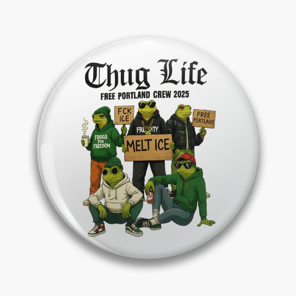 Item preview, Anti ICE Protest, Free, Pro-Immigrant  Portland, frog designed and sold by graphic-genie.