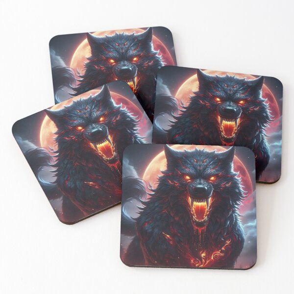 Item preview, Wild Fire Wolf designed and sold by GalleryBrisArt.