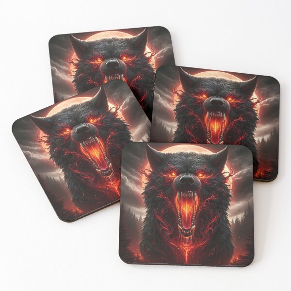 Item preview, Wild Fire Wolf designed and sold by GalleryBrisArt.