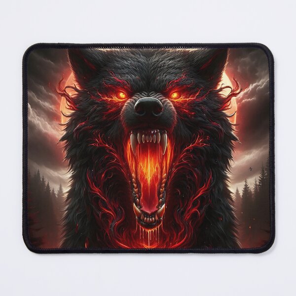 Item preview, Wild Fire Wolf designed and sold by GalleryBrisArt.